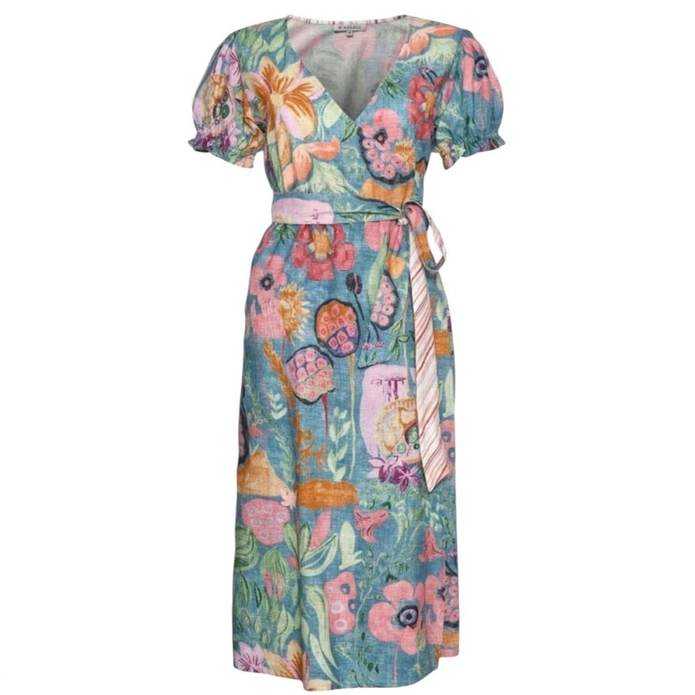 D’Ascoli Jennai Floral Wrap Dress